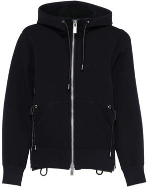 Sacai Zip Top Hoodie - Black