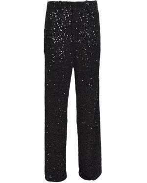 Nineminutes Sequin-Embellished Pants - Black