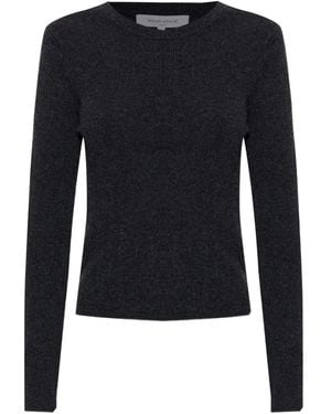 Maison Kitsuné Top Met Ronde Hals - Blauw