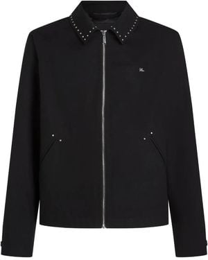 KARL LAGERFELD Karl Dna Studded Jacket - Black