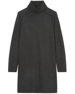 Marc O' Polo Turtleneck Sweater Mini Dress - Gray