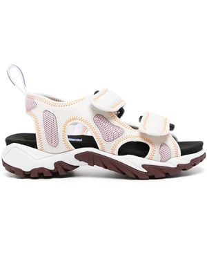 McQ Panelled Touch-Strap Sandals - White