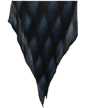 Botto Giuseppe Argyle-Pattern Scarf - Blauw