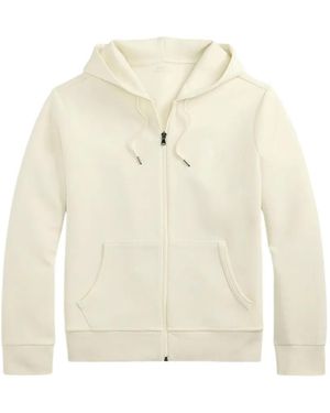 Polo Ralph Lauren Hoodie À Fermeture Zippée - White