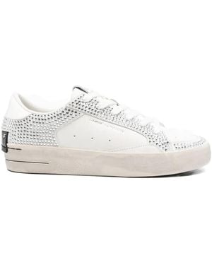 Crime London Sk8 Deluxe ビジュートリム スニーカー - ホワイト