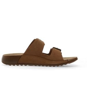 Ecco Cozmo Double-Strap Sandals - Brown