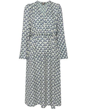 N.Peal Cashmere カシミアシルク ドレス - グレー