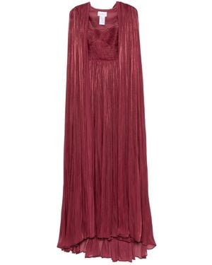 Ana Radu Layered Plissé Gown