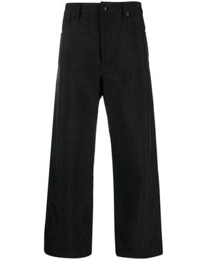 Eckhaus Latta Husk Cropped Trousers - Black