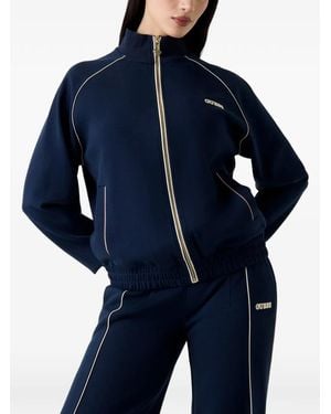 Guess High-Neck Sfull-Zip Weater - Blue