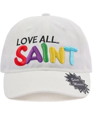 SAINT Mxxxxxx Honkbalpet Met Geborduurd Logo - Wit