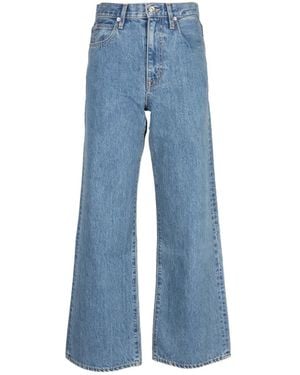 SLVRLAKE Denim Grace Wide-Leg Jeans - Blue