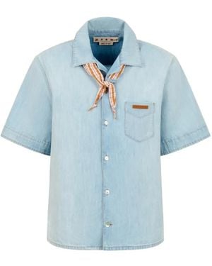 Marni Shirt With Pocket - Blue