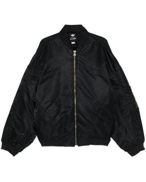 adidas X Willy Chavarria Satin Bomber Jacket - Black