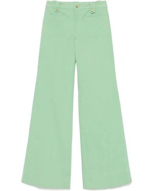 Chloé Cotton Trousers - Green