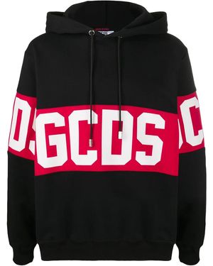 Gcds Hooded Sweatshirt With Logo - Black