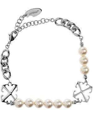 Off-White c/o Virgil Abloh Pearl Cross Bracelet - ホワイト