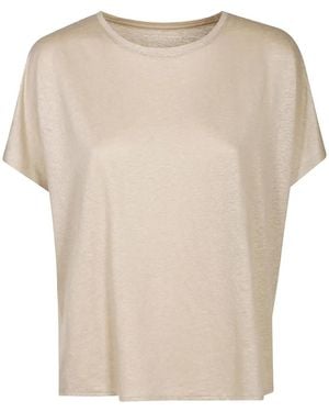 Majestic Filatures Crew Neck Top - Natural