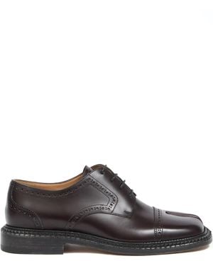 Maison Margiela Leather Brogue Shoes - Brown