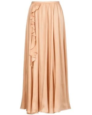 Ulla Johnson Zena Midi-Rok Met Ruches - Wit