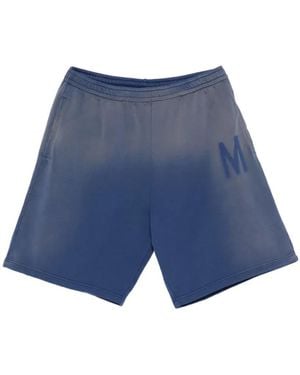 Moschino Short À Poches Et Taille Élastique - Blue