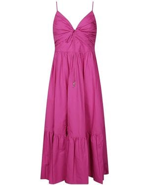 Michael Kors Maxikleid mit V-Ausschnitt - Pink