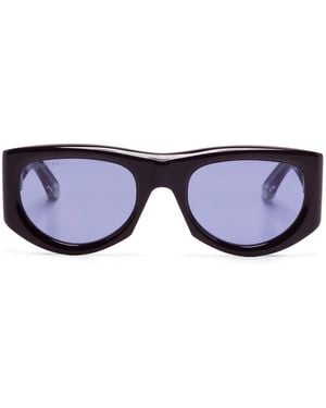 Gucci Rectangle-Frame Sunglasses - Blue