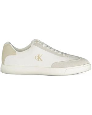 Calvin Klein Brooke Logo-Print Paneled Sneakers - White