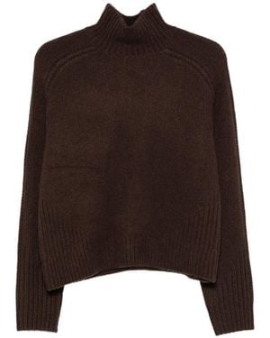 JOSEPH Tilly Roll-Neck Cashmere Sweater - Brown