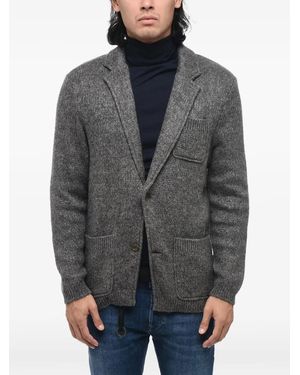 SUNHOUSE Knit Horn-Button Cardigan - Grey