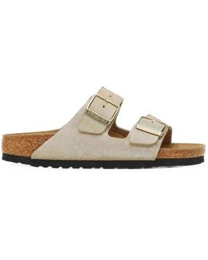 Birkenstock Arizona Suede Sandals - White