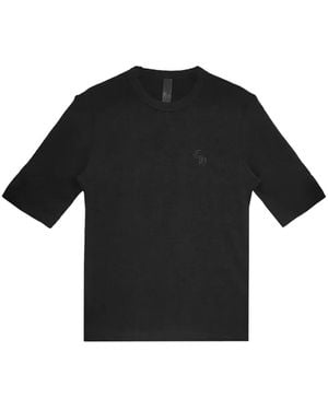 Chrome Hearts Waffle Thermal Short-Sleeve T-Shirt - Black
