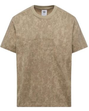 Song For The Mute X Adidas Adi006 Bleached-Effect T-Shirt - Natural