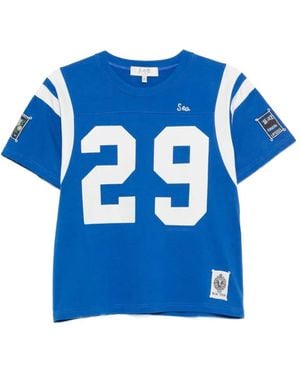Sea Georgie T-Shirt Mit Rundem Ausschnitt - Blau