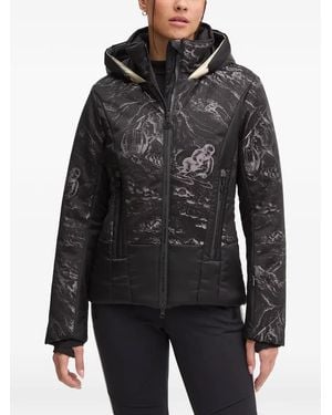 Sportalm Graphic-Print Hooded Jacket - Black
