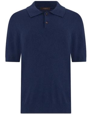 Slowear Knitted Polo Shirt - Blue