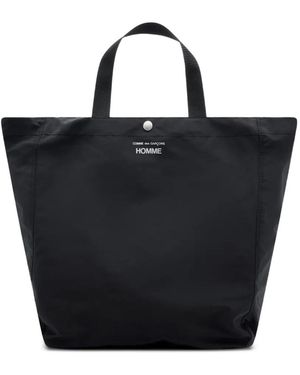 Comme des Garçons Borsa Tote Con Stampa - Nero