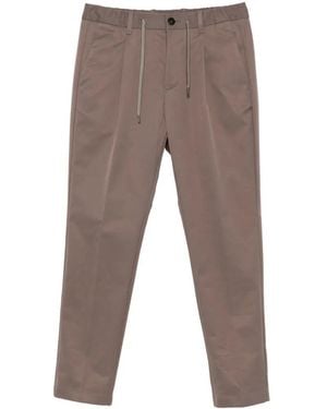 Herno Pleated Drawstring Pants - Grey