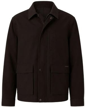 Calvin Klein Zip-Up Pocket-Detail Jacket - Black