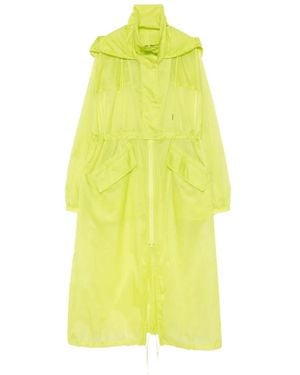 Patrizia Pepe Drawstring Hooded Dress - Yellow