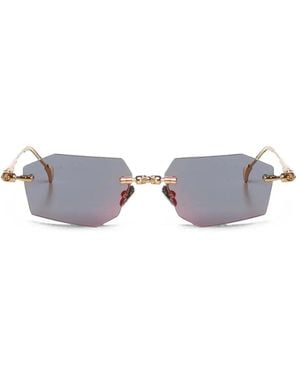 Kuboraum H63 Geometric-Frame Sunglasses - White