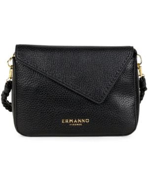 ERMANNO FIRENZE Beatrice Asymmetric-Detail Shoulder Bag - Black