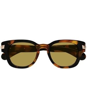 Gucci Tortoiseshell-effect Square-frame Sunglasses - Black