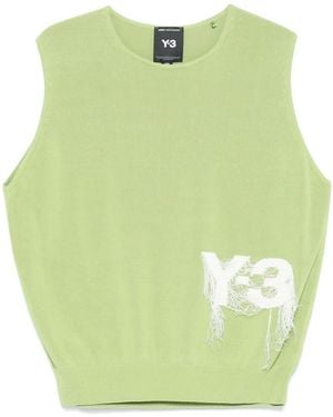 Y-3 Spencer Met Logo-Jacquard - Groen