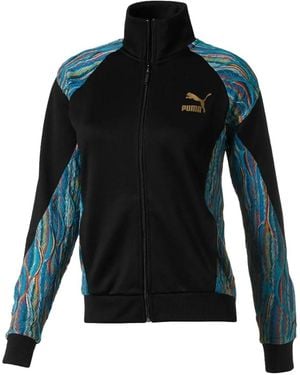 PUMA Long-Sleeve Zip-Up Sweatshirt - Black