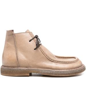 Moma Lace-Up Ankle Boots - Natural