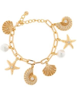 Self-Portrait Sea Life-Charm Bracelet - Metallic