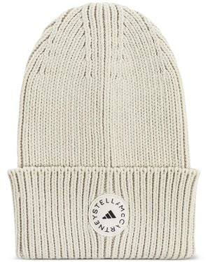 adidas By Stella McCartney Berretto A Coste Con Applicazione - Bianco