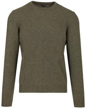 Fedeli Fine-Knit Crew-Neck Sweater - Green