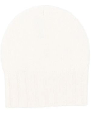 Be You Ribbed-cuff Beanie Hat - ホワイト